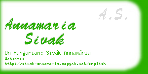 annamaria sivak business card